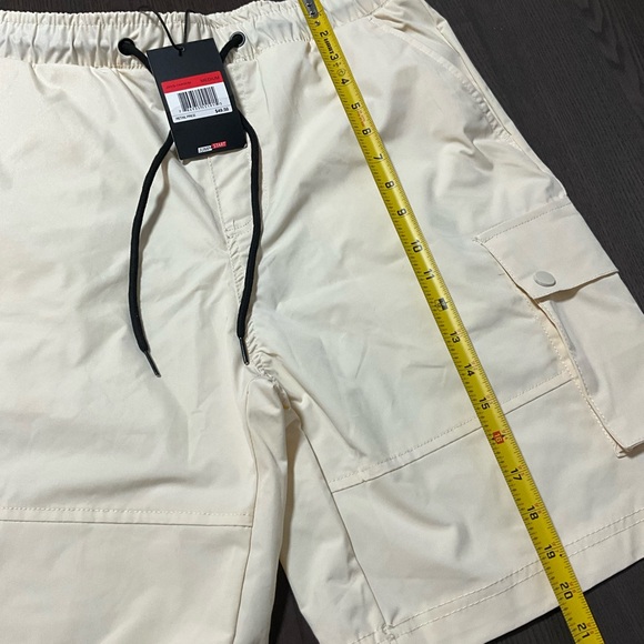 New-Jump Start Men's SZ M Cream,Pocketed Drawstring Athletic Shorts Strech SLOW - Picture 6 of 11